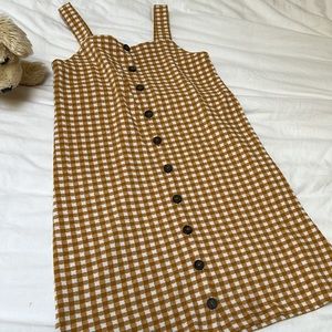 Madewell gingham button down jumper , size S.